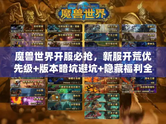魔兽世界开服必抢，新服开荒优先级+版本暗坑避坑+隐藏福利全解析