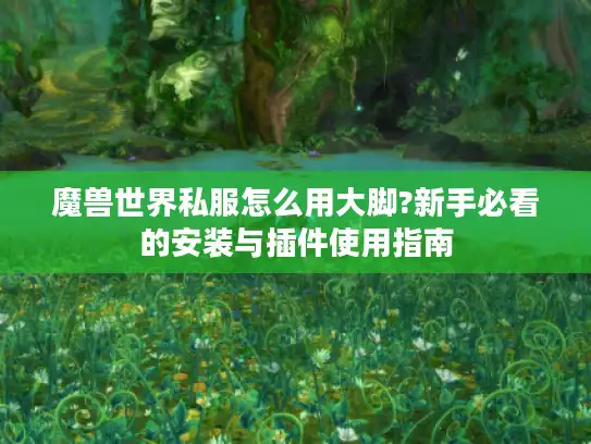魔兽世界私服怎么用大脚?新手必看的安装与插件使用指南