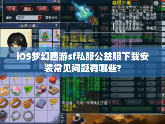 iOS梦幻西游sf私服公益服下载安装常见问题有哪些?