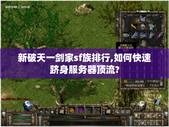 新破天一剑家sf族排行,如何快速跻身服务器顶流?
