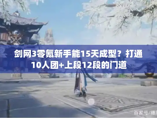 剑网3零氪新手能15天成型？打通10人团+上段12段的门道