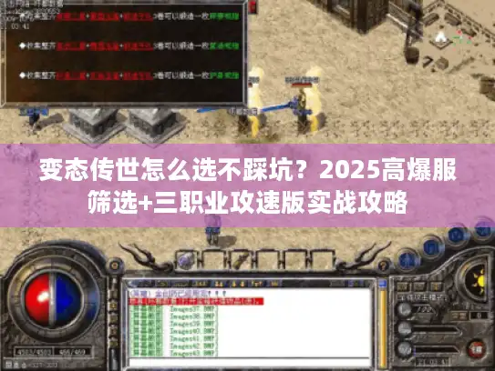 变态传世怎么选不踩坑？2025高爆服筛选+三职业攻速版实战攻略