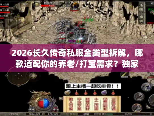 2026长久传奇私服全类型拆解，哪款适配你的养老/打宝需求？独家实测