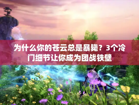 为什么你的苍云总是暴毙？3个冷门细节让你成为团战铁壁