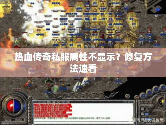 热血传奇私服属性不显示?修复方法速看 热血传奇私服属性不显示?修复方法速看