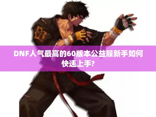 DNF人气最高的60版本公益服新手如何快速上手?
