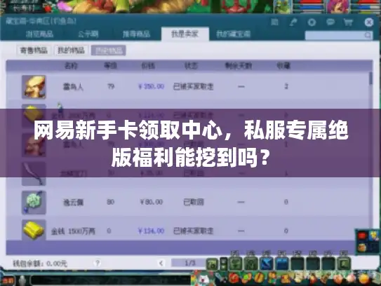 网易新手卡领取中心,私服专属绝版福利能挖到吗? 网易新手卡领取中心,私服专属绝版福利能挖到吗?