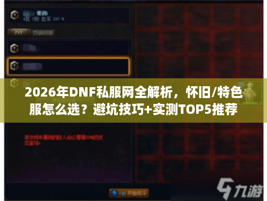 2026年DNF私服网全解析，怀旧/特色服怎么选？避坑技巧+实测TOP5推荐