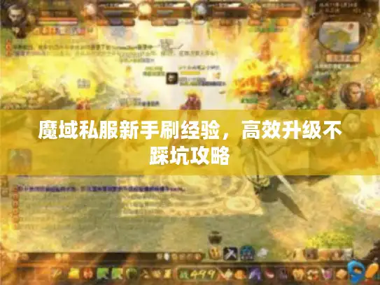 魔域私服新手刷经验，高效升级不踩坑攻略