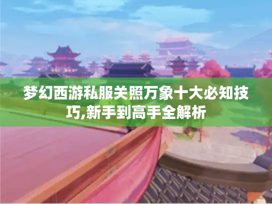 梦幻西游私服关照万象十大必知技巧,新手到高手全解析