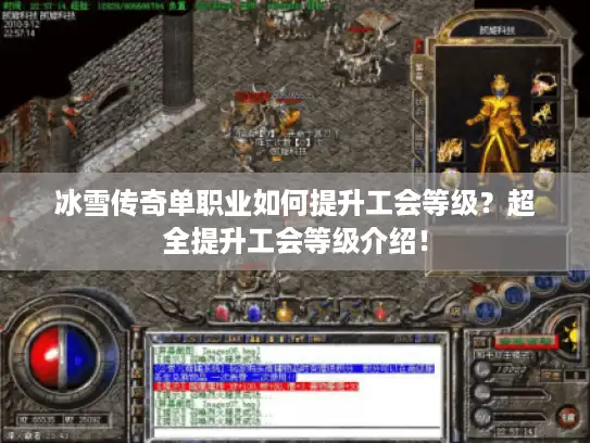 冰雪传奇单职业如何提升工会等级？超全提升工会等级介绍！