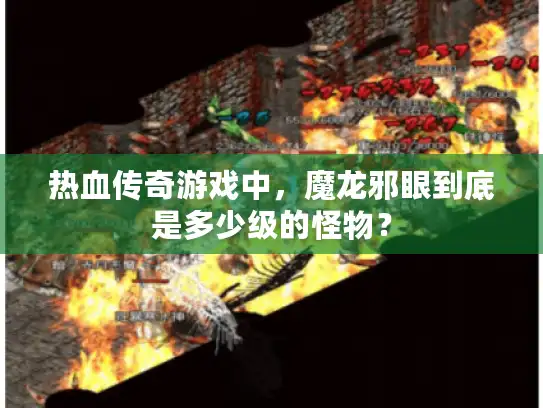 热血传奇游戏中，魔龙邪眼到底是多少级的怪物？