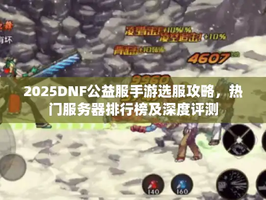 2025DNF公益服手游选服攻略，热门服务器排行榜及深度评测