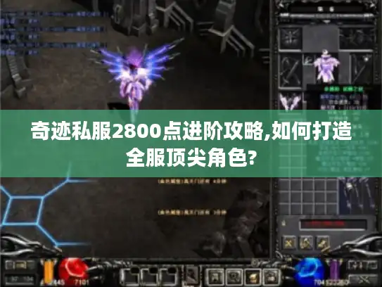 奇迹私服2800点进阶攻略,如何打造全服顶尖角色?