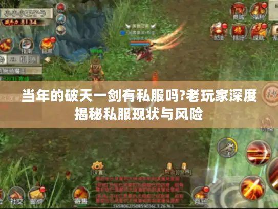 当年的破天一剑有私服吗?老玩家深度揭秘私服现状与风险