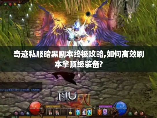 奇迹私服暗黑副本终极攻略,如何高效刷本拿顶级装备?