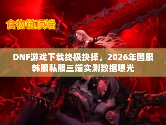 DNF游戏下载终极抉择,2026年国服韩服私服三端实测数据曝光 DNF游戏下载终极抉择,2026年国服韩服私服三端实测数据曝光