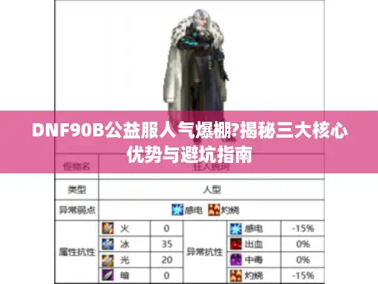 DNF90B公益服人气爆棚?揭秘三大核心优势与避坑指南 DNF90B公益服人气爆棚?揭秘三大核心优势与避坑指南