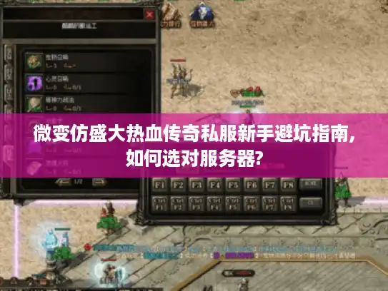 微变仿盛大热血传奇私服新手避坑指南,如何选对服务器?