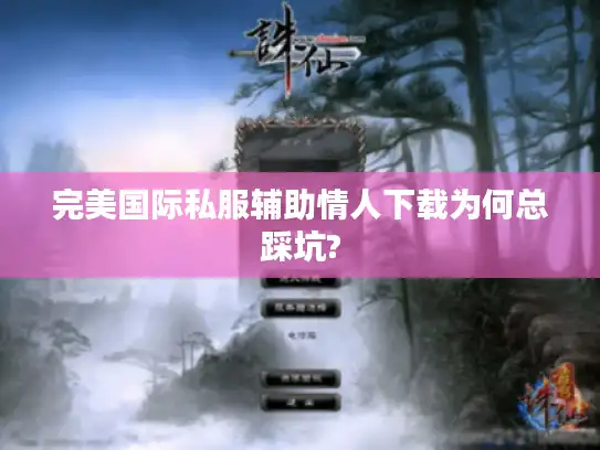 完美国际私服辅助情人下载为何总踩坑?