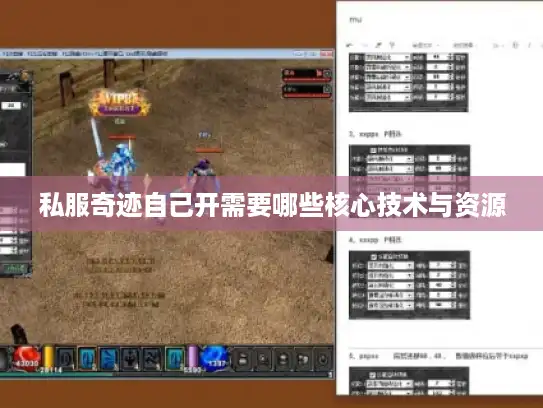 私服奇迹自己开需要哪些核心技术与资源