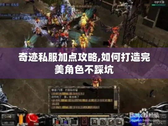 奇迹私服加点攻略,如何打造完美角色不踩坑