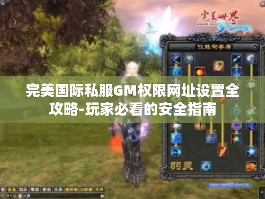 完美国际私服GM权限网址设置全攻略-玩家必看的安全指南