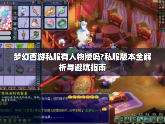 梦幻西游私服有人物版吗?私服版本全解析与避坑指南