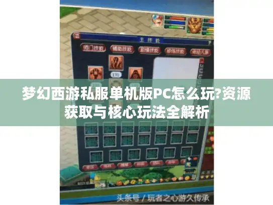 梦幻西游私服单机版PC怎么玩?资源获取与核心玩法全解析