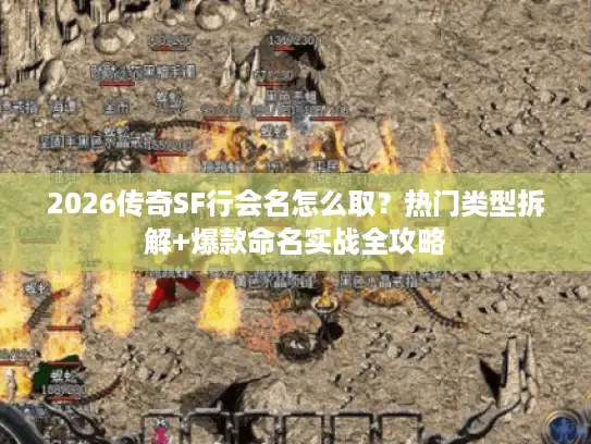 2026传奇SF行会名怎么取？热门类型拆解+爆款命名实战全攻略