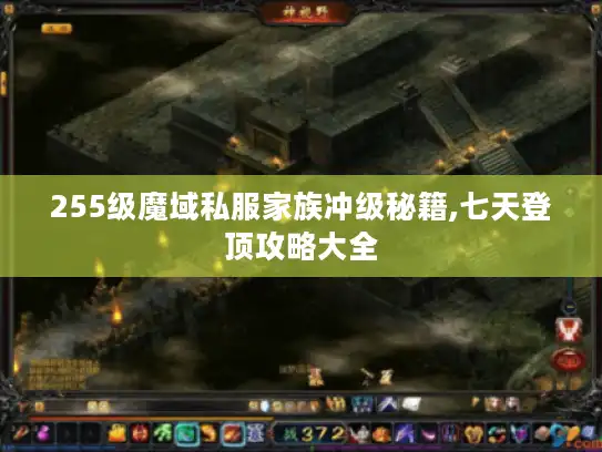 255级魔域私服家族冲级秘籍,七天登顶攻略大全