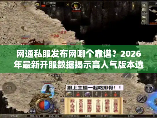 网通私服发布网哪个靠谱？2026年最新开服数据揭示高人气版本选择内幕