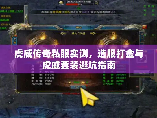 虎威传奇私服实测，选服打金与虎威套装避坑指南
