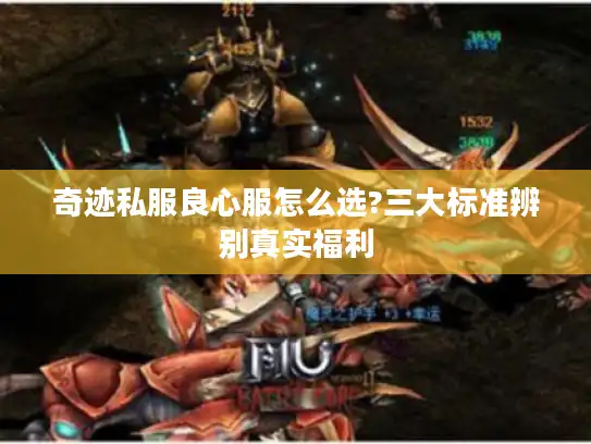 奇迹私服良心服怎么选?三大标准辨别真实福利