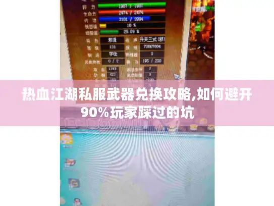 热血江湖私服武器兑换攻略,如何避开90%玩家踩过的坑
