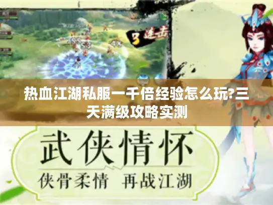 热血江湖私服一千倍经验怎么玩?三天满级攻略实测