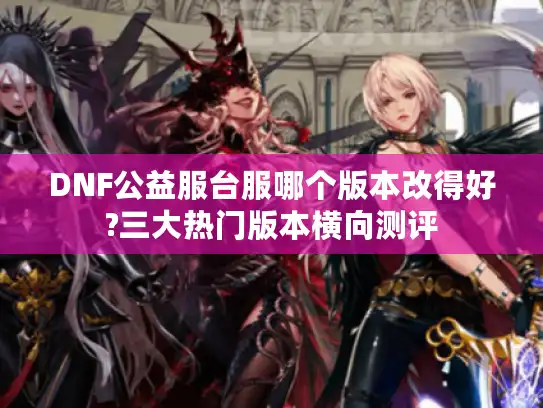 DNF公益服台服哪个版本改得好?三大热门版本横向测评