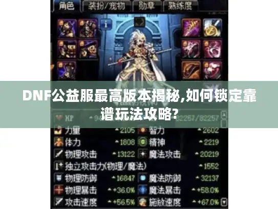 DNF公益服最高版本揭秘,如何锁定靠谱玩法攻略?