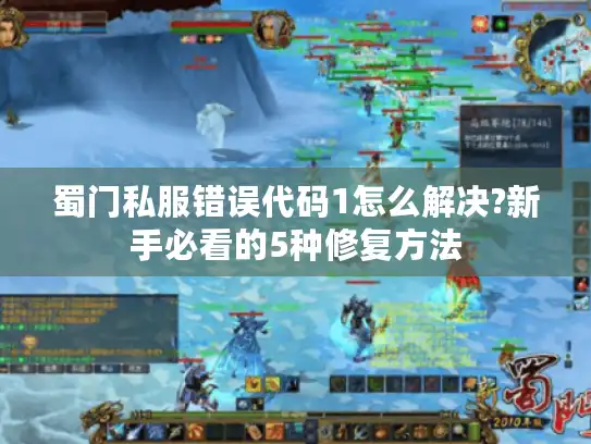 蜀门私服错误代码1怎么解决?新手必看的5种修复方法