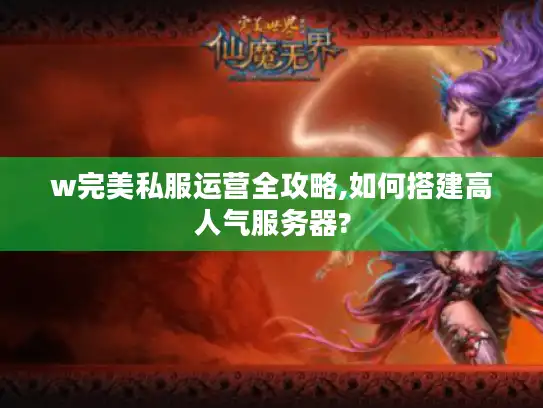 w完美私服运营全攻略,如何搭建高人气服务器?