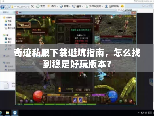 奇迹私服下载避坑指南，怎么找到稳定好玩版本？