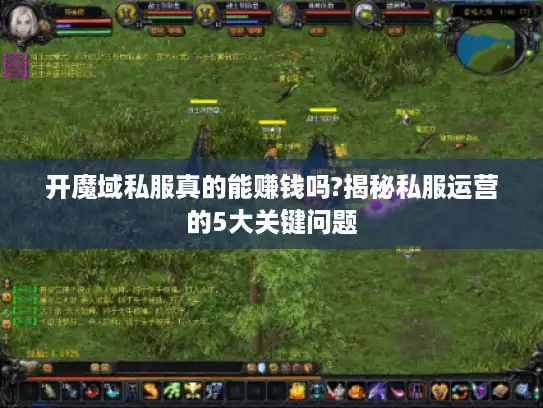 开魔域私服真的能赚钱吗?揭秘私服运营的5大关键问题