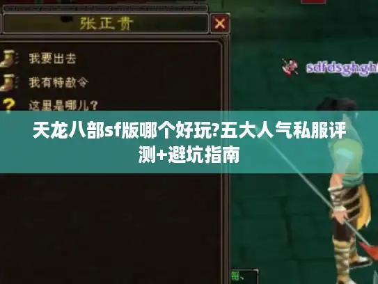 天龙八部sf版哪个好玩?五大人气私服评测+避坑指南