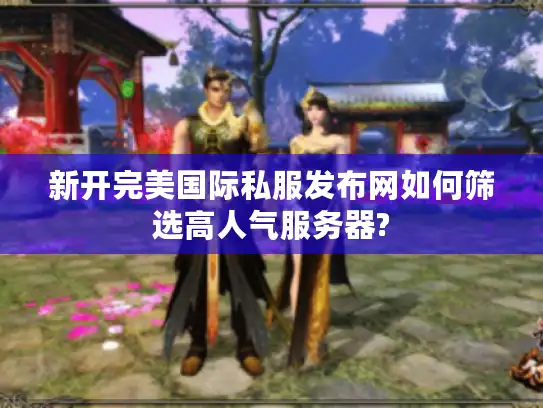 新开完美国际私服发布网如何筛选高人气服务器?
