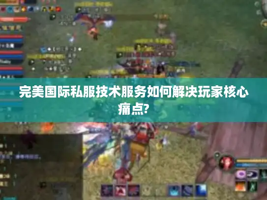 完美国际私服技术服务如何解决玩家核心痛点?