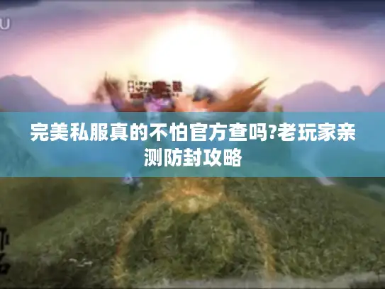 完美私服真的不怕官方查吗?老玩家亲测防封攻略