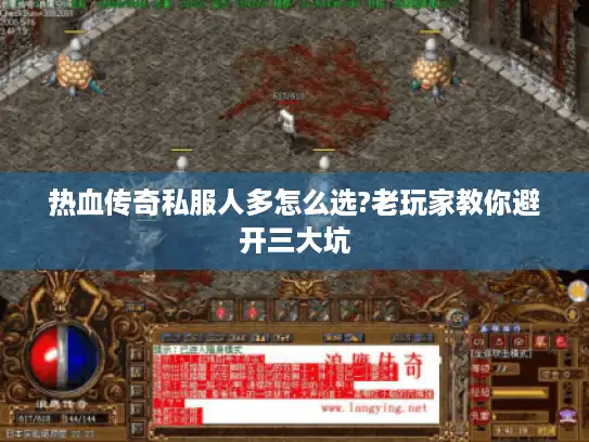 热血传奇私服人多怎么选?老玩家教你避开三大坑 热血传奇私服人多怎么选?老玩家教你避开三大坑