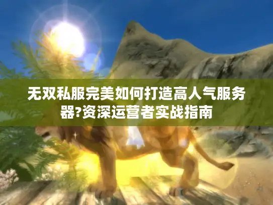 无双私服完美如何打造高人气服务器?资深运营者实战指南