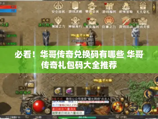必看！华哥传奇兑换码有哪些 华哥传奇礼包码大全推荐