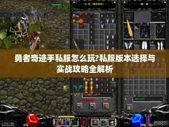 勇者奇迹手私服怎么玩?私服版本选择与实战攻略全解析